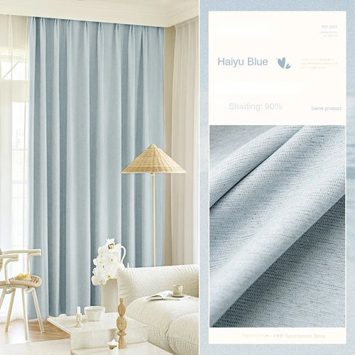 Rideau occultant plissé style moderne pour salon chambre