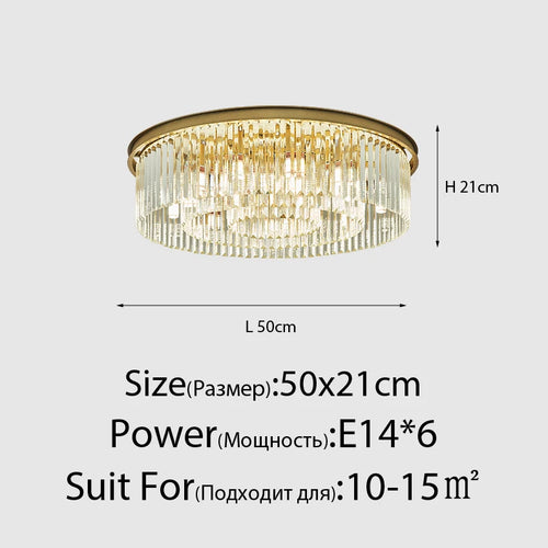 Lustre en cristal LED moderne américain salon salle à manger Villa suspension chambre plafond suspension lampe décor à la maison Lustre - vue 18 sur 21