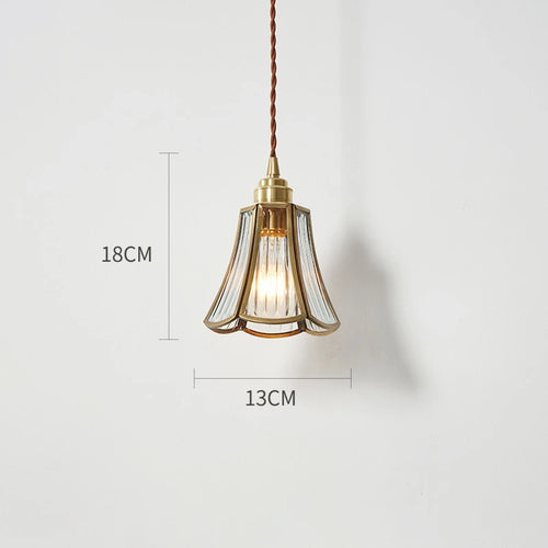 Suspension Nordique LED en Verre et corps doré - vue 3 sur 20