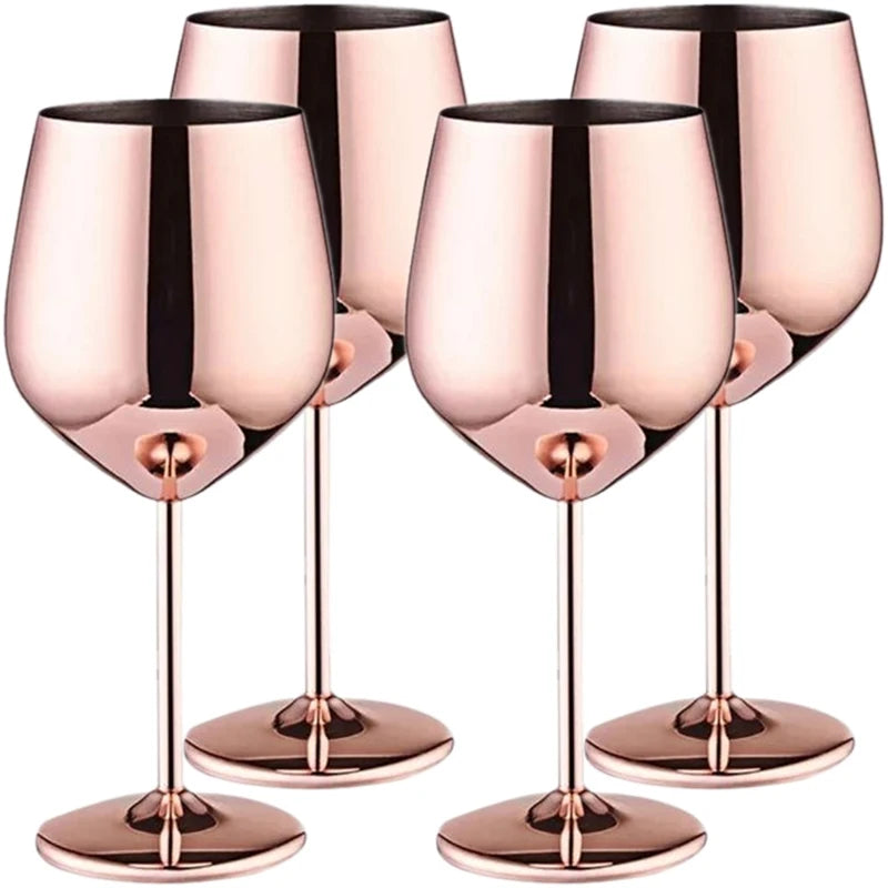Lot 4 verres cocktail inox design creatif bar