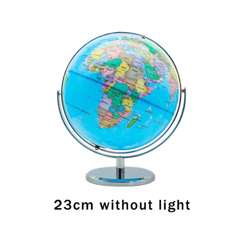 globe terrestre rotatif éducatif lumineux en anglais pour géographie - vue 15 sur 18