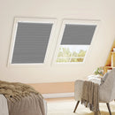 Store plissé occultant sans perçage pour porte fenêtre