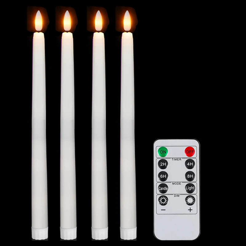 lot de 4 à 72 bougies LED scintillantes sans flamme avec télécommande - vue 11 sur 14