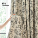 Rideau occultant à motifs imprimés pour salon chambre