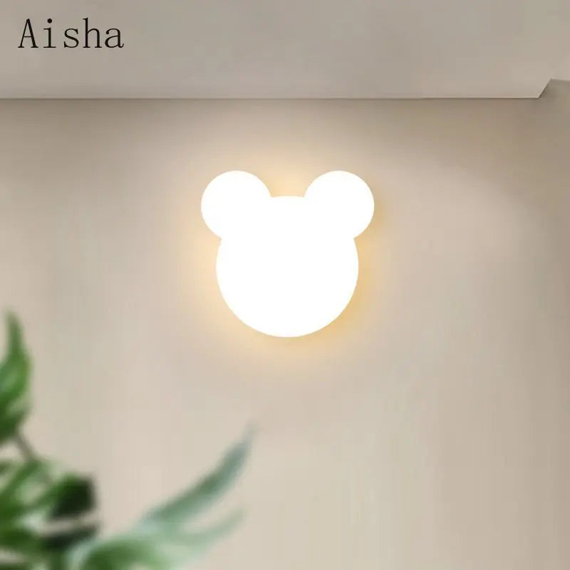2022 New Wall Lamp Modern Led Bear Wall Light for Home Bedside Lamp Creative Children's Room Background Wall Nursery Aisle Lamps - vue 2 sur 6