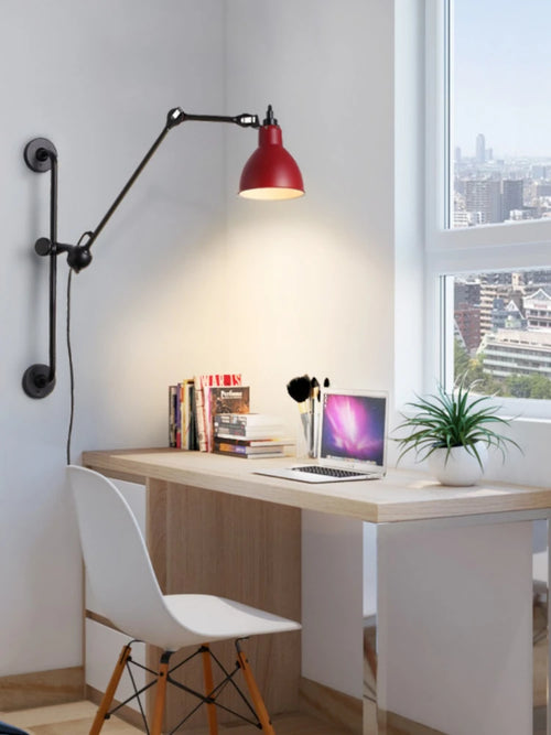applique murale industrielle à bras réglable pour intérieur moderne - vue 2 sur 12