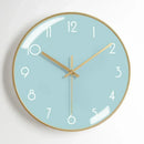 horloge murale moderne en métal esthétique et silencieuse