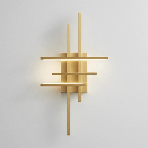applique murale led minimaliste en laiton - vue 2 sur 8