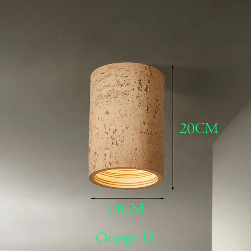 Wabi Sabi – spot lumineux Led en ciment rouge - vue 11 sur 16