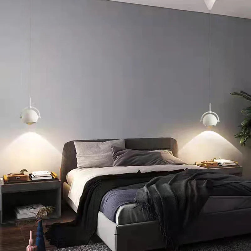 suspension led rotative avec fil métallique réglable - vue 4 sur 9