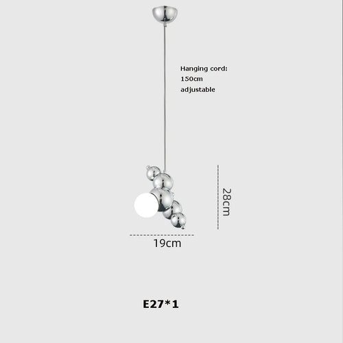 lustre led design moléculaire éclairage tendance 2024 suspension - vue 16 sur 16