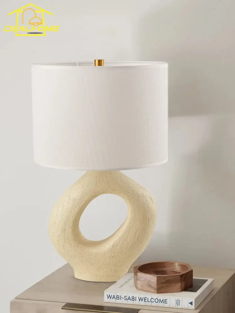 lampe de bureau moderne design en résine wabi-sabi décorative et artistique - vue 5 sur 13