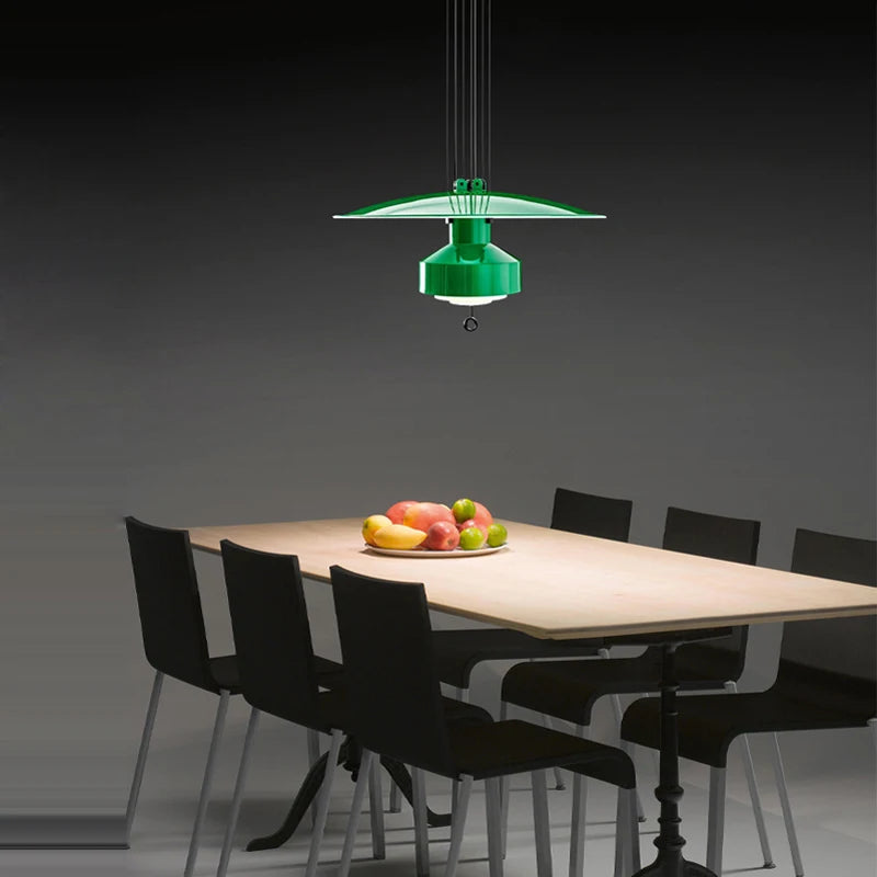 lustre italien flexible en aluminium avec leds dimmables - vue 7 sur 14