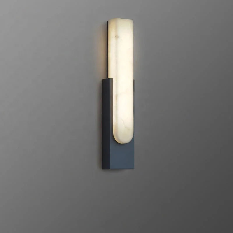 applique murale moderne nordique led en marbre simple créatif - vue 3 sur 11