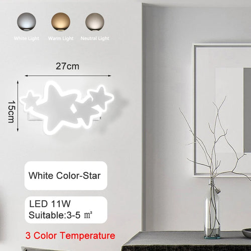 lustre led moderne en forme de lune étoile nuage pour enfants - vue 16 sur 25