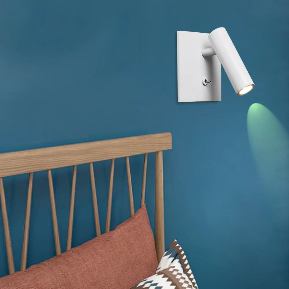 Applique murale de chevet moderne avec spot LED - vue 4 sur 7