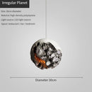 lustre moderne planète wabi-sabi en béton suspension réglable