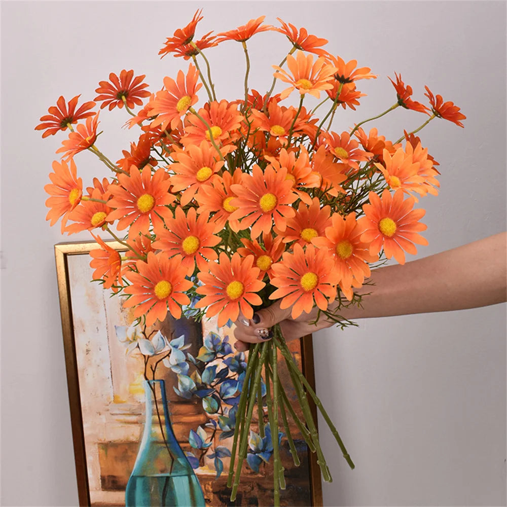 fleurs artificielles marguerites pour décoration mariage et bricolage - vue 10 sur 13