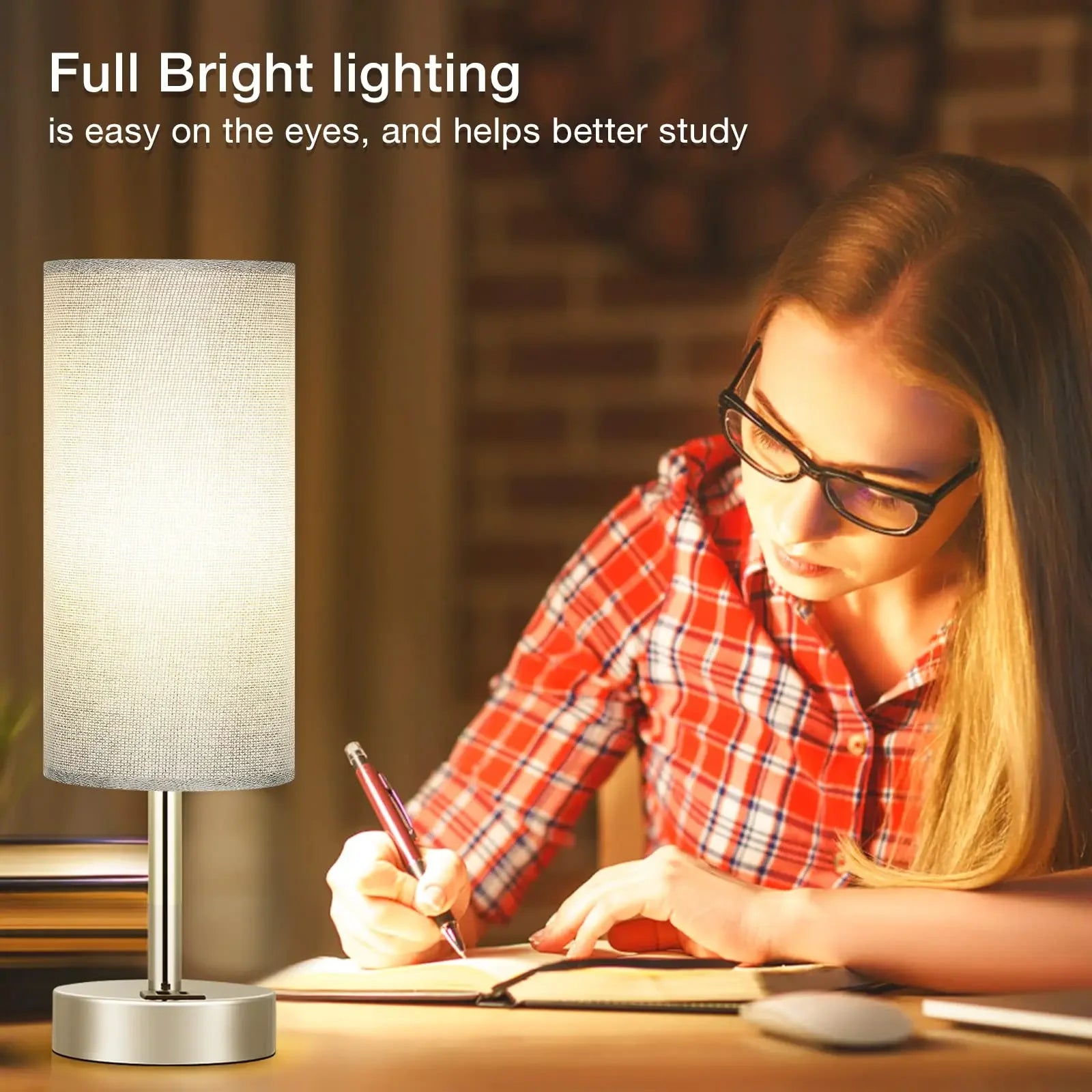 Lampes de Table de chevet tactiles avec Port USB - vue 9 sur 8