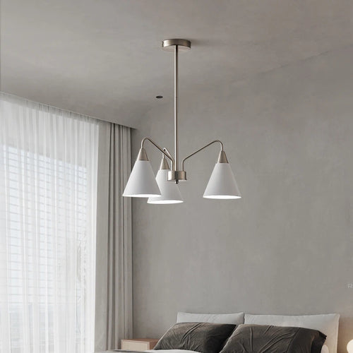 lustre rétro de style médiéval design minimaliste en fer - vue 2 sur 8
