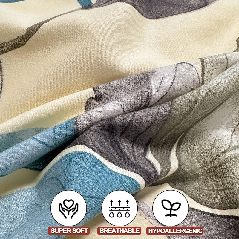 housse de couette en coton ultra douce avec fermeture éclair