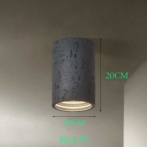 Wabi Sabi – spot lumineux Led en ciment rouge - vue 12 sur 16