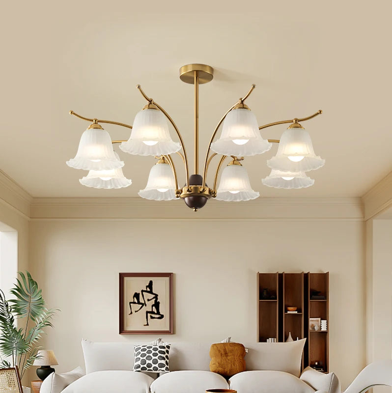 lustre rétro élégant pour un éclairage classique et raffiné - vue 3 sur 9