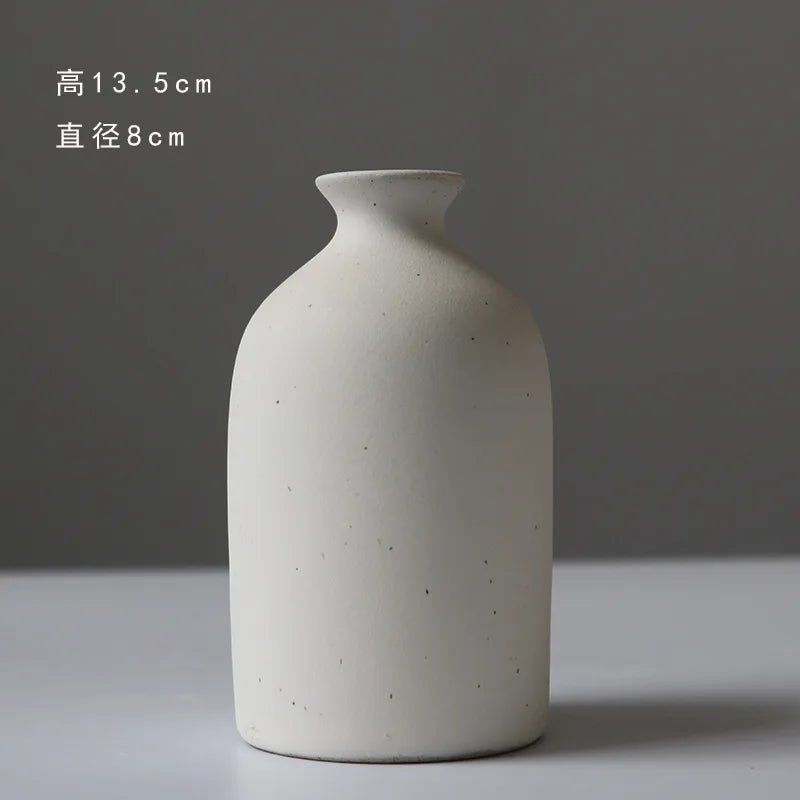 vase en céramique pour fleurs sèches décoration nordique créative - vue 8 sur 10