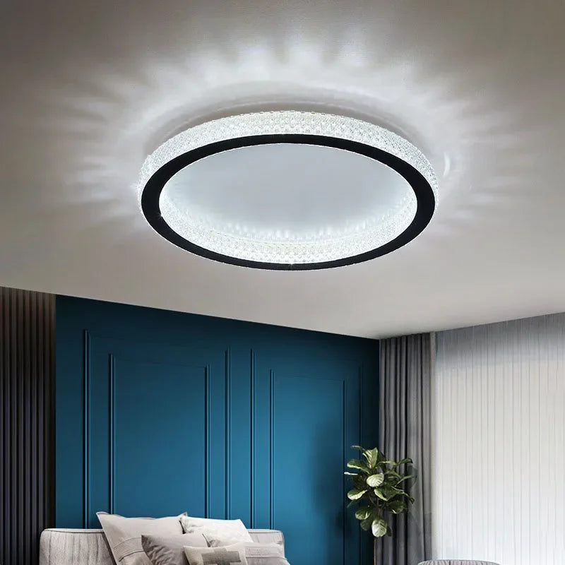 lustre plafond moderne à leds pour intérieur décoratif - vue 3 sur 12