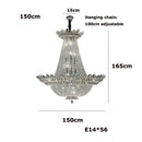 lustre led k9 cristal palace à intensité variable pour un éclairage élégant