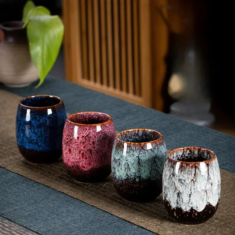 Tasse a the ceramique style tianmu bol individuel