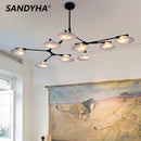 lustre moléculaire sandyha luminaire suspendu soffitto