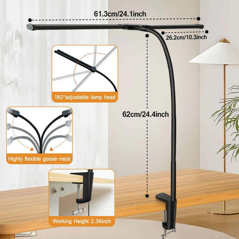 Lampes de bureau Led à Double tête