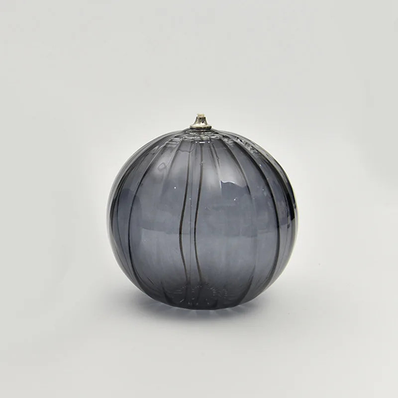 bougeoir circulaire en verre pour lampe à huile décoratif et élégant - vue 7 sur 9