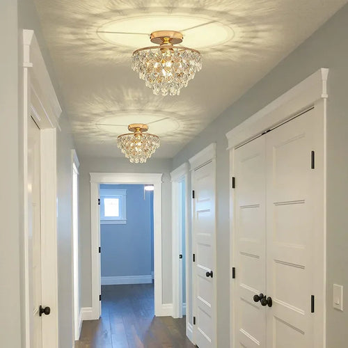 plafonnier moderne en cristal pour intérieur élégant et raffiné - vue 5 sur 9