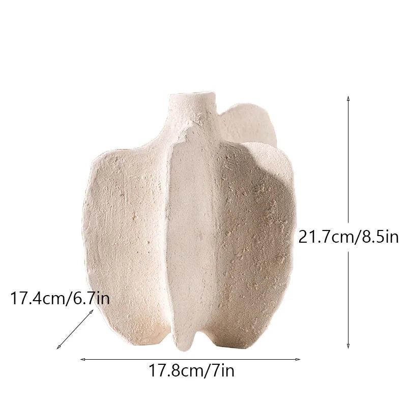 vase marin en céramique décoration nordique moderne fleurs séchées - vue 14 sur 14