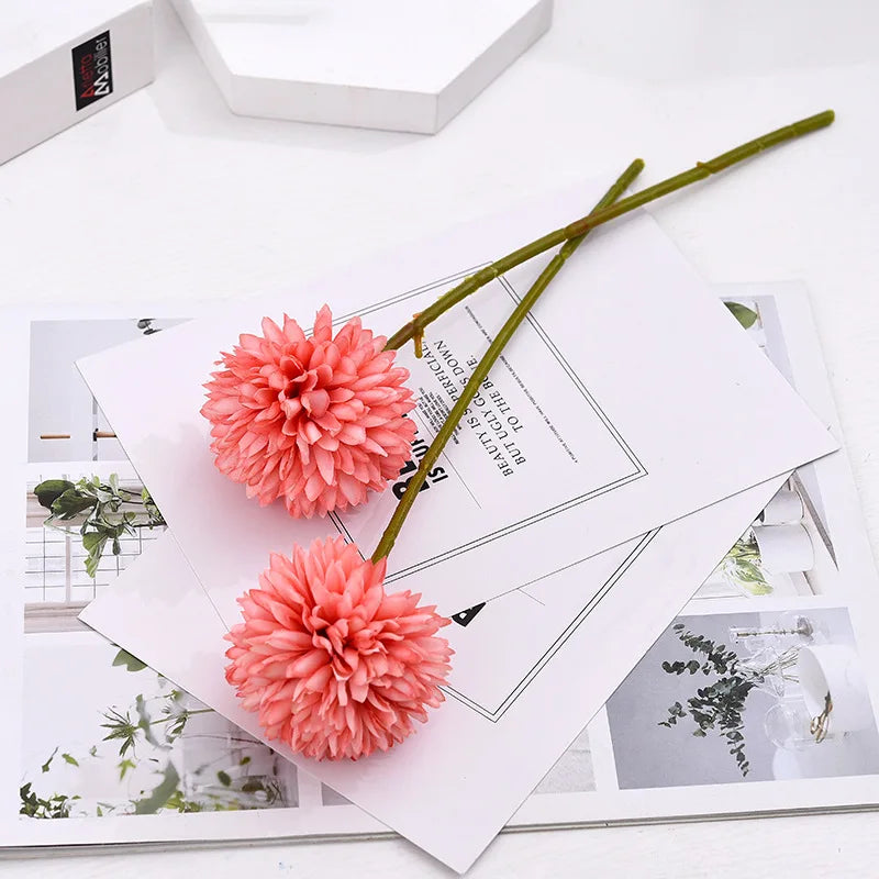 fleur artificielle pissenlit chrysanthème pour décoration mariage et événements - vue 9 sur 14