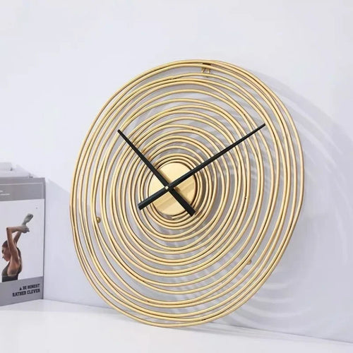 horloge murale moderne en métal super silencieuse décorative - vue 2 sur 7
