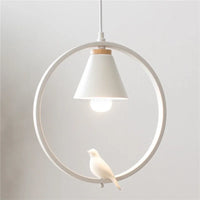 suspension modernes nordiques avec suspension oiseau led