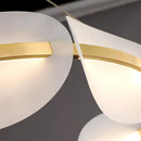 Creative Romantic Petals Acrylic Copper Pendant Lamp Modern Living Room, Bedroom, Cloakroom Decoration LED Pendant Lamp