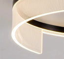 plafonnier led moderne rond en métal et acrylique pour intérieur