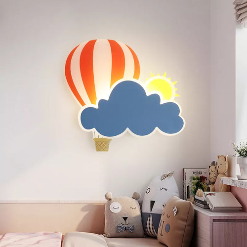 applique nuage airballons chaud enfants chevet déco écolematernelle
