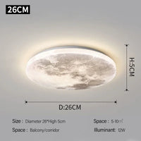 plafonnier design moderne en forme de lune pour intérieur créatif