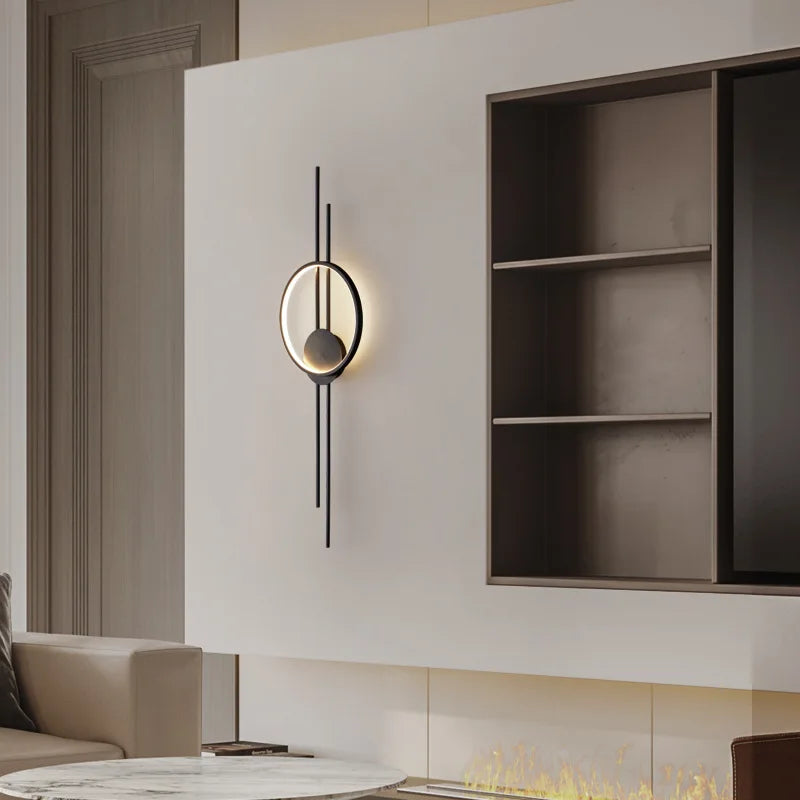 applique murale en laiton minimaliste trois intensités art déco - vue 3 sur 8
