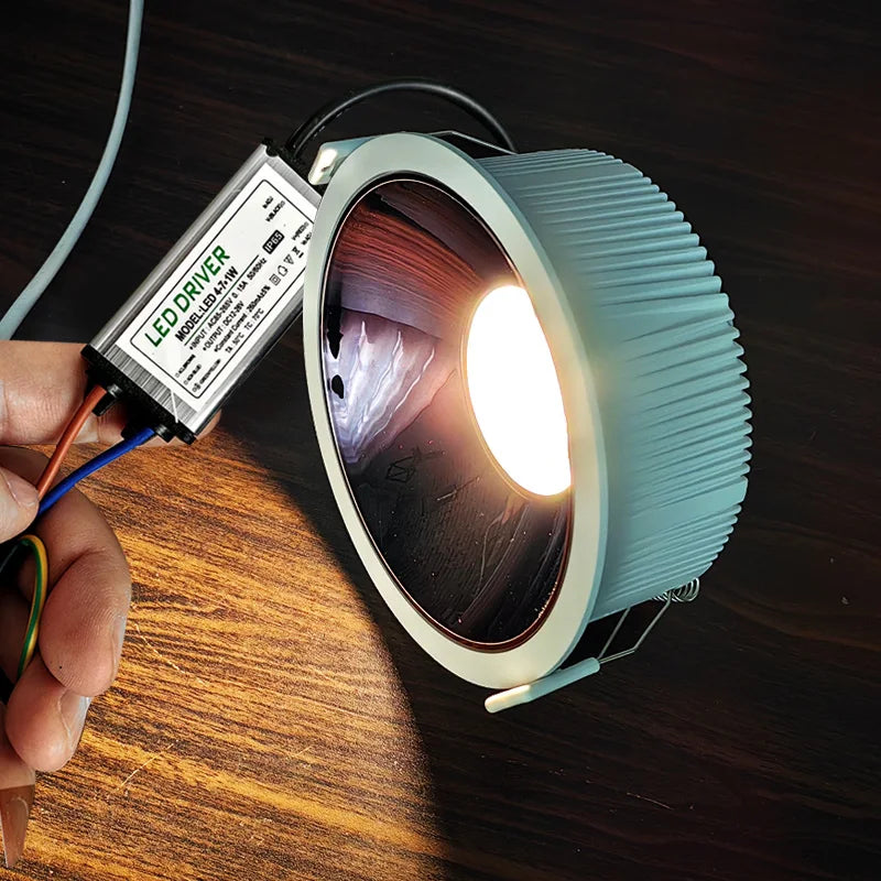 Downlight impermeável IP65LED, umidade e névoa, cozinha banheiro e vaso sanitário holofotes, beirais ao ar livre, AC 220V, 30W, - vue 4 sur 6
