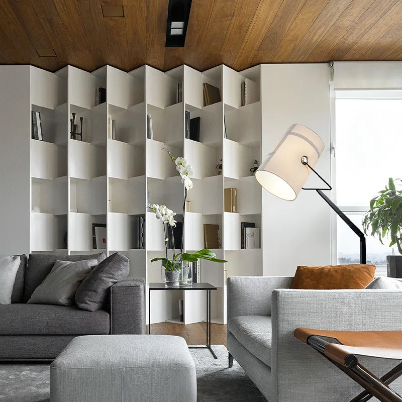 lampadaire led rotatif au design italien moderne - vue 9 sur 8