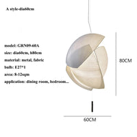 suspension en tissu nordique wabi sabi pour décoration intérieure élégante