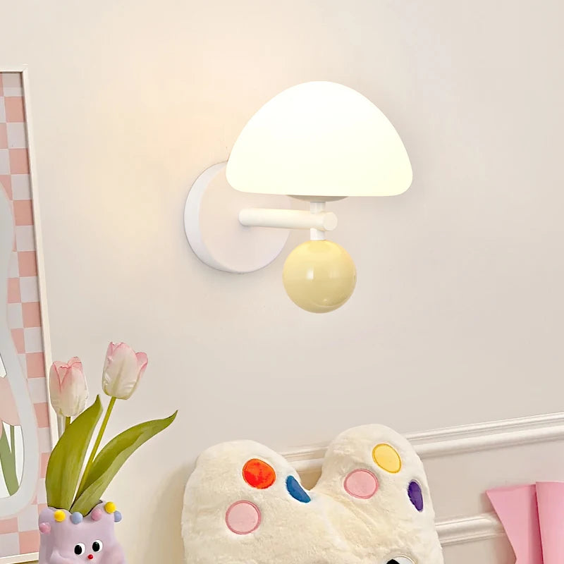 applique murale nordiques led en forme de champignon pour ambiance créative - vue 2 sur 11