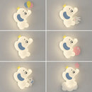 applique murale led modernes éléphant mignon pour enfants