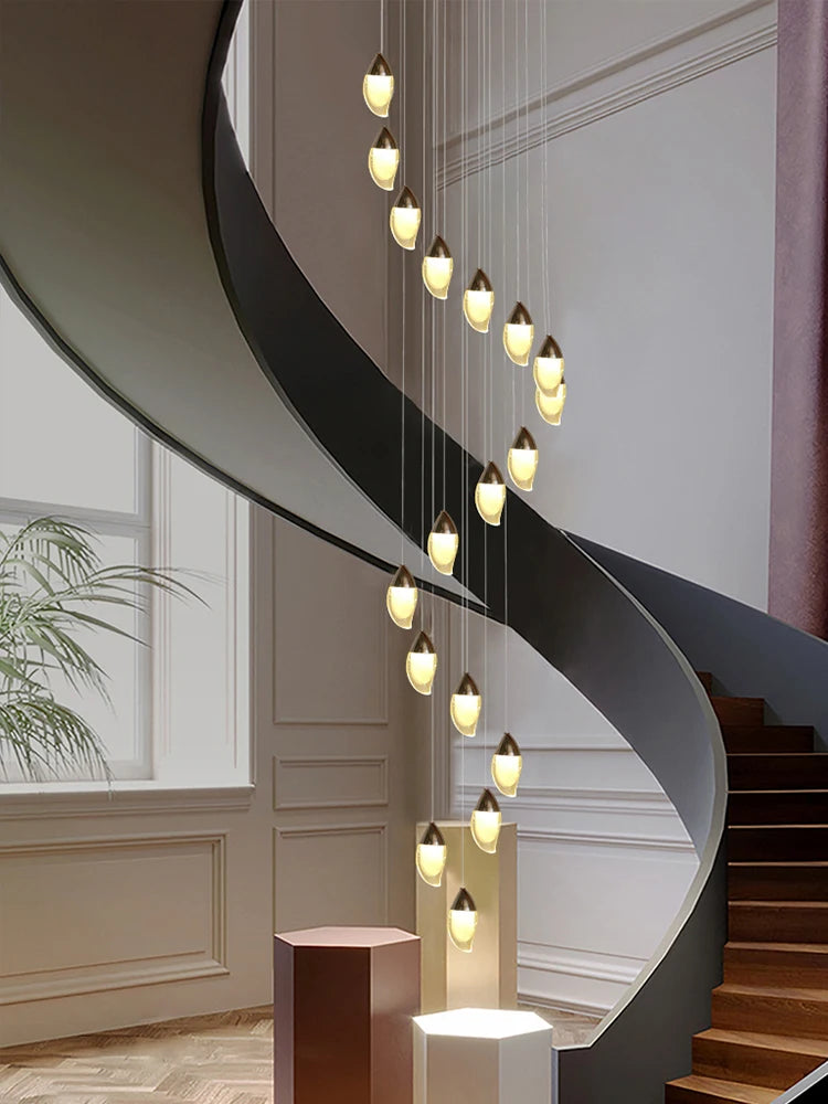 lustre en cristal design de luxe pour éclairage moderne - vue 3 sur 14